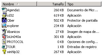 Tipos de archivos